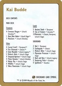 1999 Kai Budde Decklist Card [World Championship Decks] 1