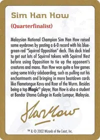 2002 Sim Han How Biography Card [World Championship Decks] 1