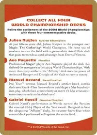 2004 World Championship Advertisement Card [World Championship Decks] 1