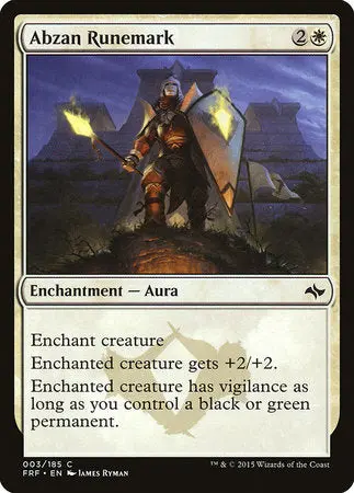 Abzan Runemark [Fate Reforged] 1
