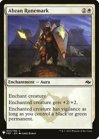 Abzan Runemark [Mystery Booster] 1