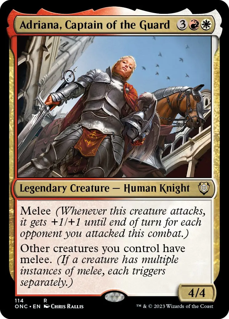 Adriana, Captain Of The Guard [Phyrexia: All Will Be One Commander] 1