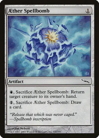Aether Spellbomb [Mirrodin] 1