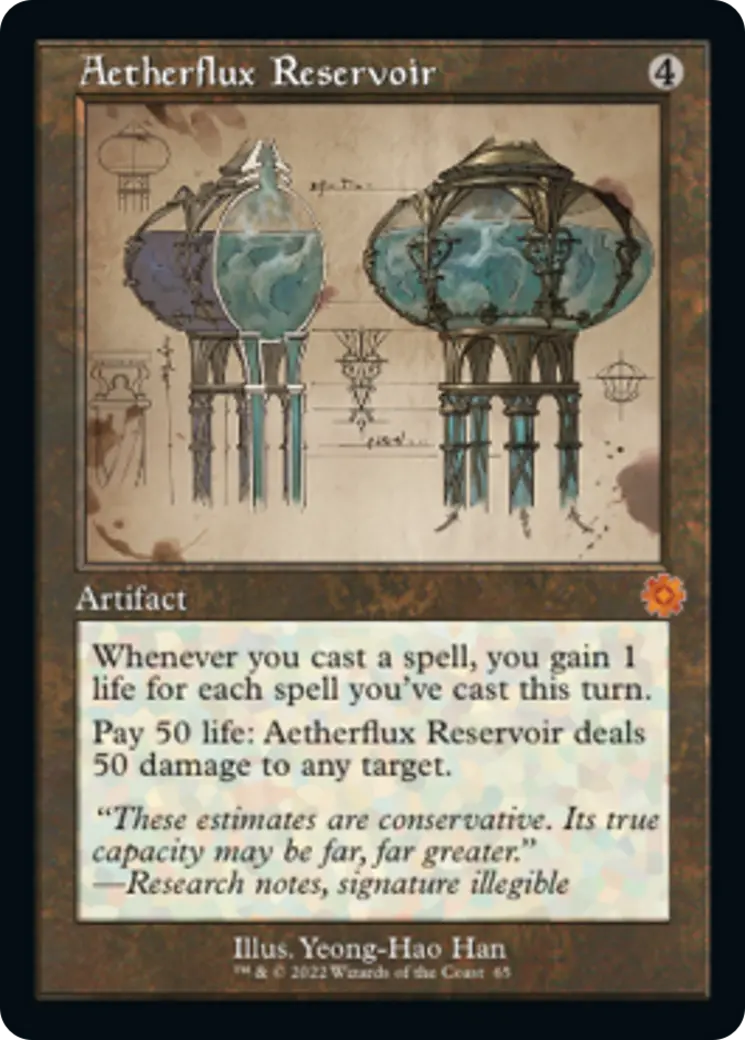 Aetherflux Reservoir (Retro Schematic) [The Brothers' War Retro Artifacts] 1