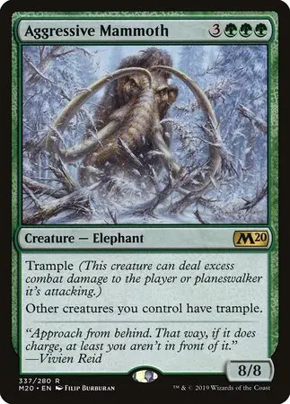Aggressive Mammoth [Core Set 2020] 1