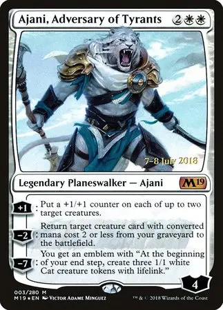 Ajani, Adversary Of Tyrants [Core Set 2019 Promos] 1