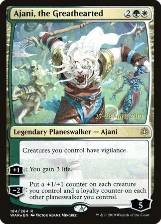 Ajani, The Greathearted [War Of The Spark Promos] 1