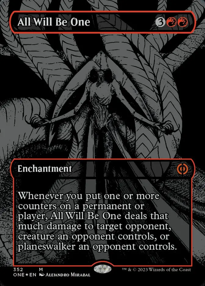 All Will Be One (Oil Slick Raised Foil) [Phyrexia: All Will Be One] 1