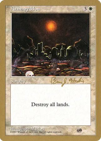 Armageddon - 1998 Brian Hacker (5Ed) (Sb) [World Championship Decks 1998] 1