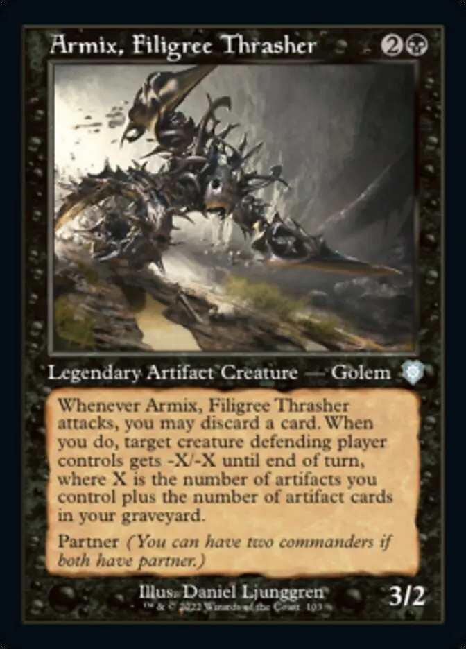 Armix, Filigree Thrasher (Retro) [The Brothers' War Commander] 1