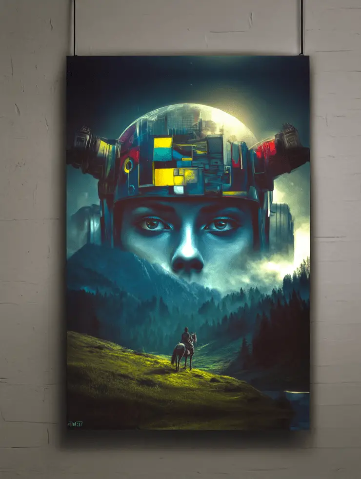 Ascension Of The Neon Oracle Poster 1