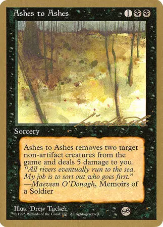 Ashes To Ashes - 1996 Leon Lindback (4Ed) (Sb) [Pro Tour Collector Set] 1