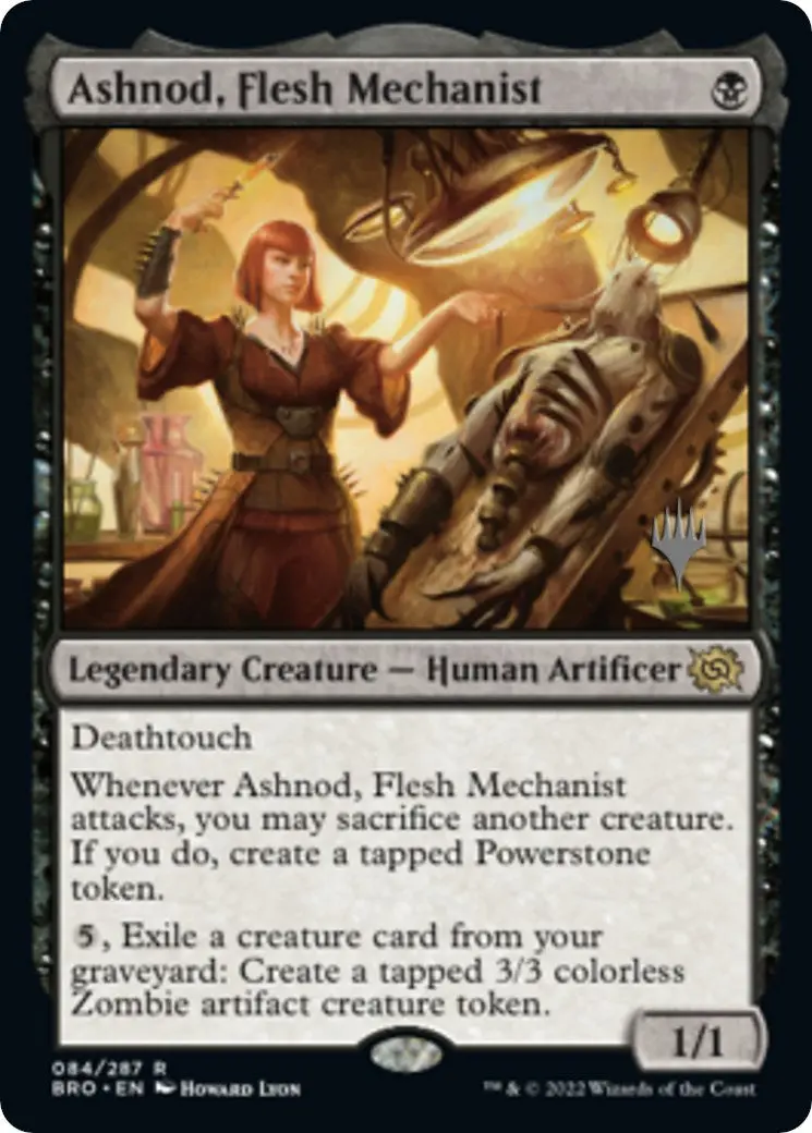 Ashnod, Flesh Mechanist (Promo Pack) [The Brothers' War Promos] 1