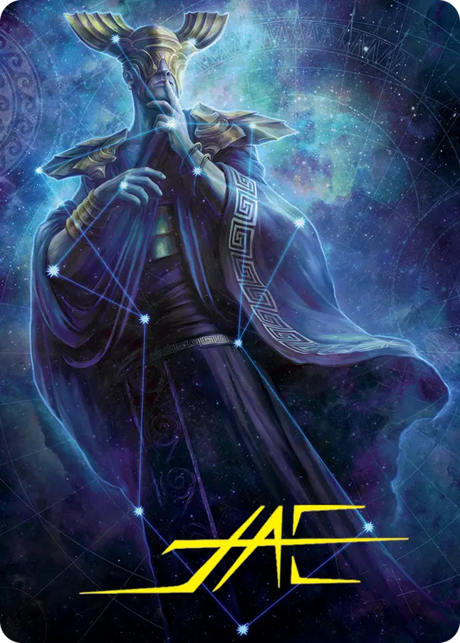 Atris, Oracle Of Half-Truths Art Card (Gold-Stamped Signature) [March Of The Machine Art Series] 1