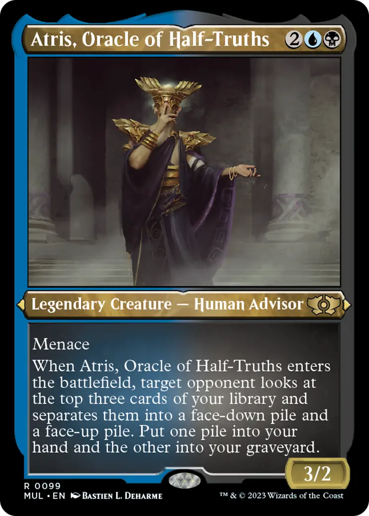 Atris, Oracle Of Half-Truths (Foil Etched) [Multiverse Legends] 1