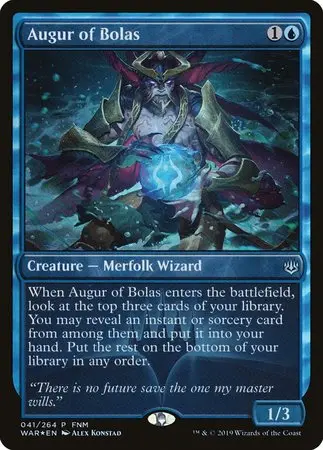 Augur Of Bolas [War Of The Spark Promos] 1