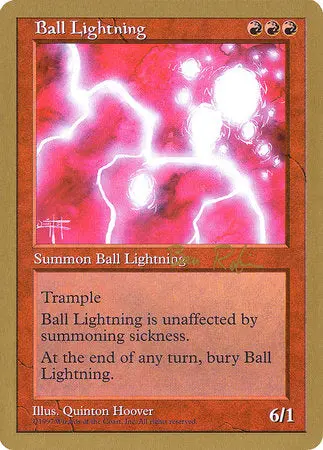 Ball Lightning - 1998 Ben Rubin (5Ed) [World Championship Decks 1998] 1
