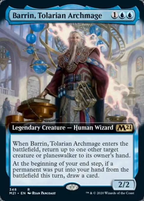Barrin, Tolarian Archmage (Extended Art) [Core Set 2021] 1
