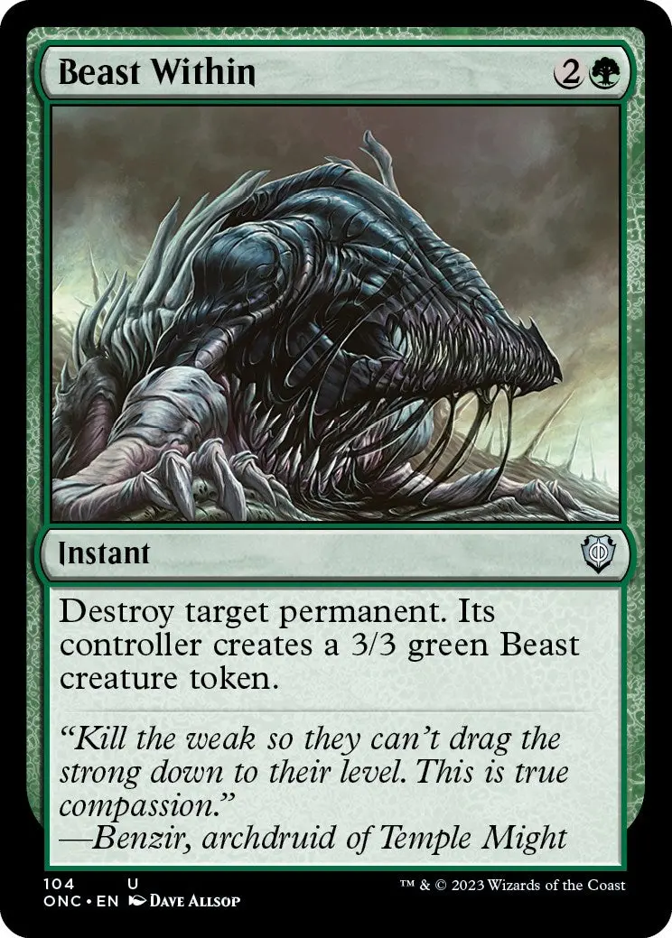 Beast Within [Phyrexia: All Will Be One Commander] 1