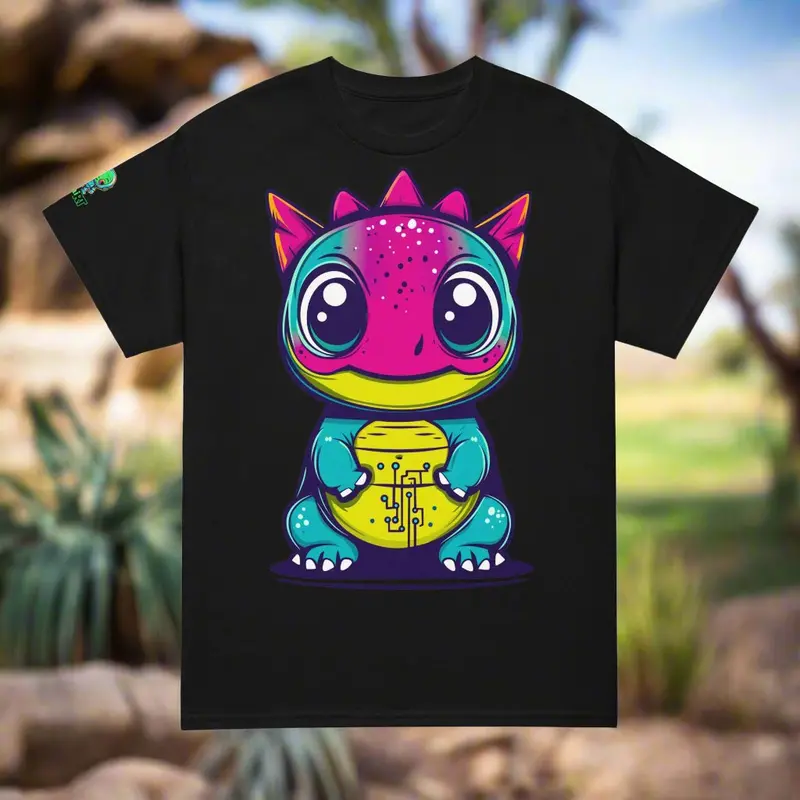 Bitzy The Cyberhatchling - Unisex Dryblend T-Shirt 1