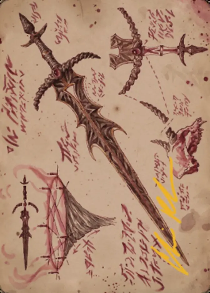Blackblade Reforged Art Card (Gold-Stamped Signature) [The Brothers' War Art Series] 1