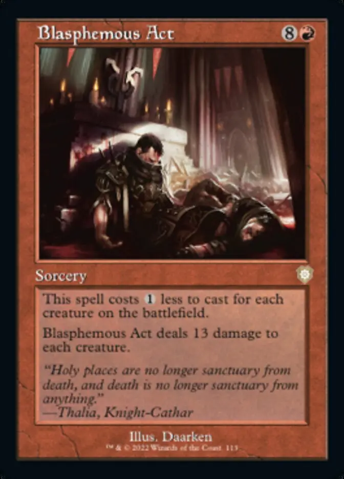 Blasphemous Act (Retro) [The Brothers' War Commander] 1
