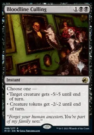 Bloodline Culling (Promo Pack) [Innistrad: Midnight Hunt Promos] 1