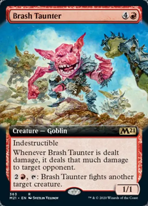 Brash Taunter (Extended Art) [Core Set 2021] 1