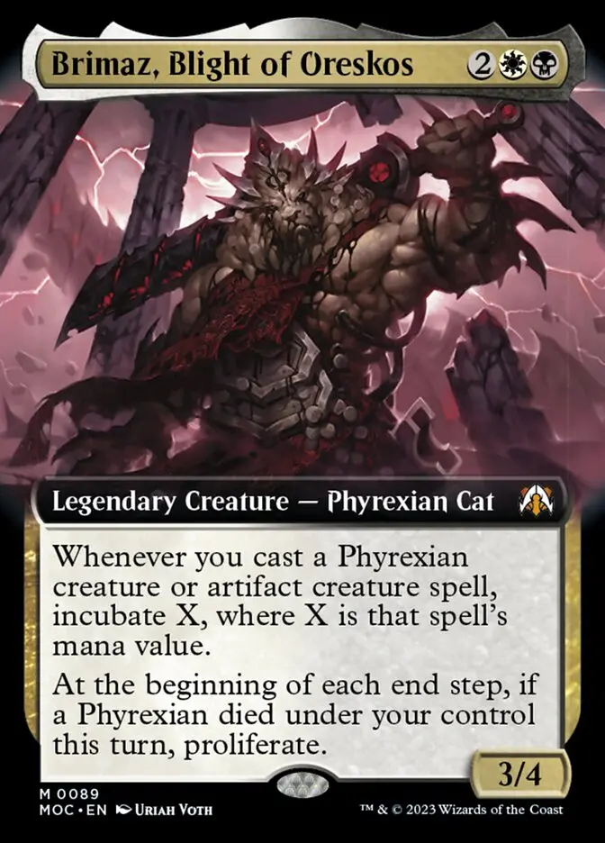 Brimaz, Blight Of Oreskos (Extended Art) [March Of The Machine Commander] 1