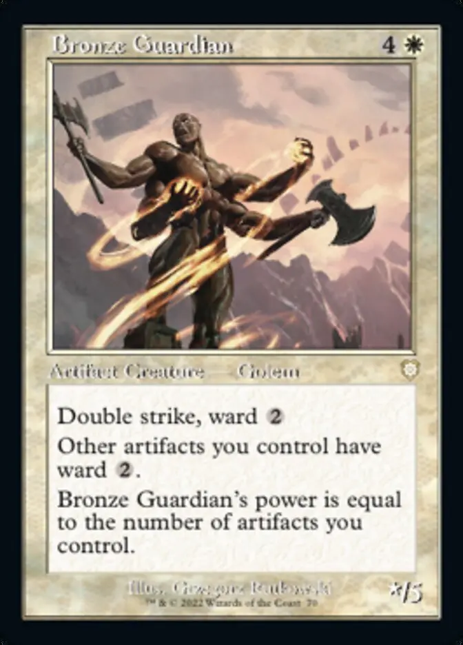Bronze Guardian (Retro) [The Brothers' War Commander] 1