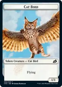 Cat Bird // Human Soldier (004) Double-Sided Token [Ikoria: Lair Of Behemoths] 1