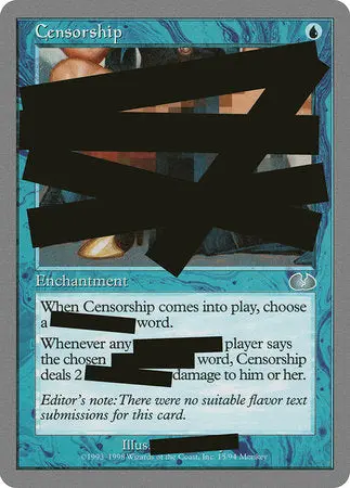 Censorship [Unglued] 1