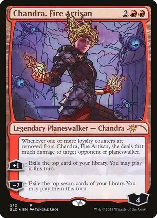 Chandra, Fire Artisan (Stained Glass) [Secret Lair Drop Promos] 1