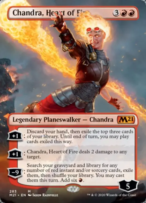 Chandra, Heart Of Fire (Borderless) [Core Set 2021] 1