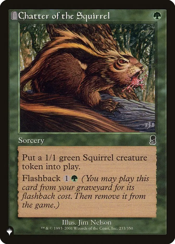 Chatter Of The Squirrel [The List] 1