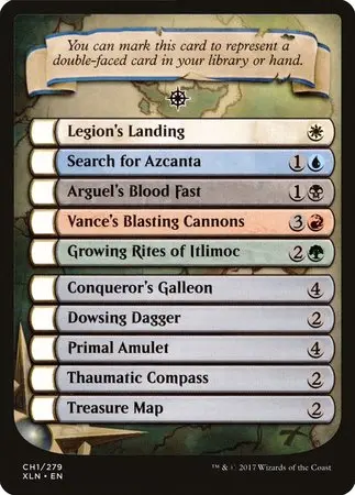 Checklist Card - Ixalan [Ixalan Tokens] 1