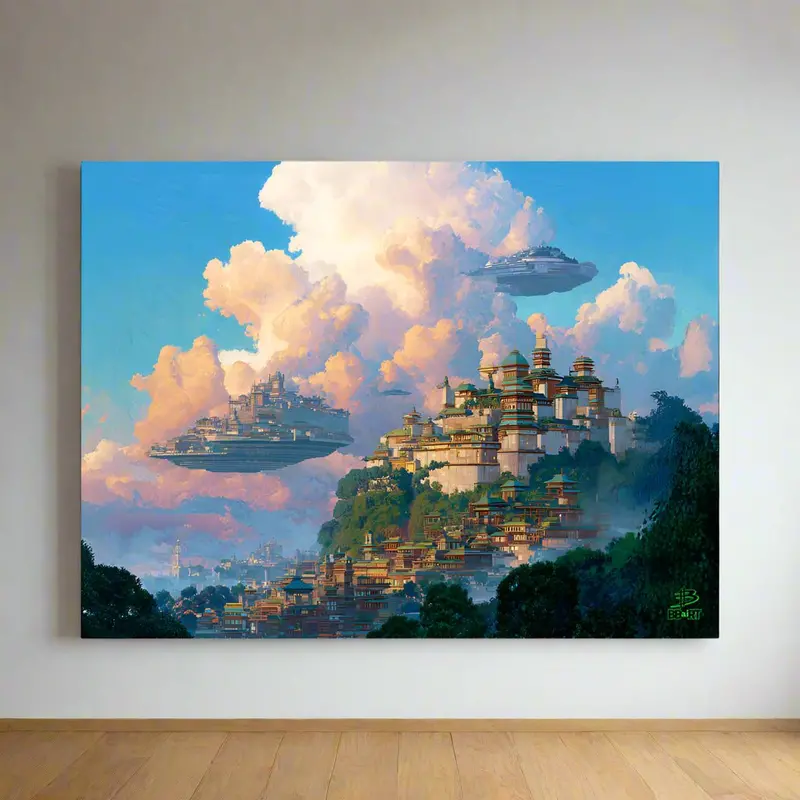 Citadels Of The Cumulus Way – Photo Paper Poster 1