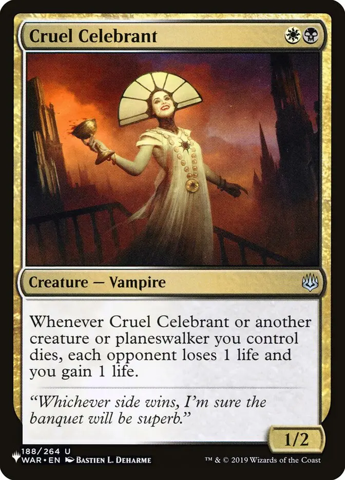 Cruel Celebrant [The List] 1