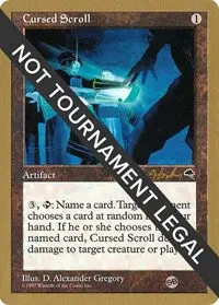 Cursed Scroll - 1998 Brian Hacker (Tmp) (Sb) [World Championship Decks] 1