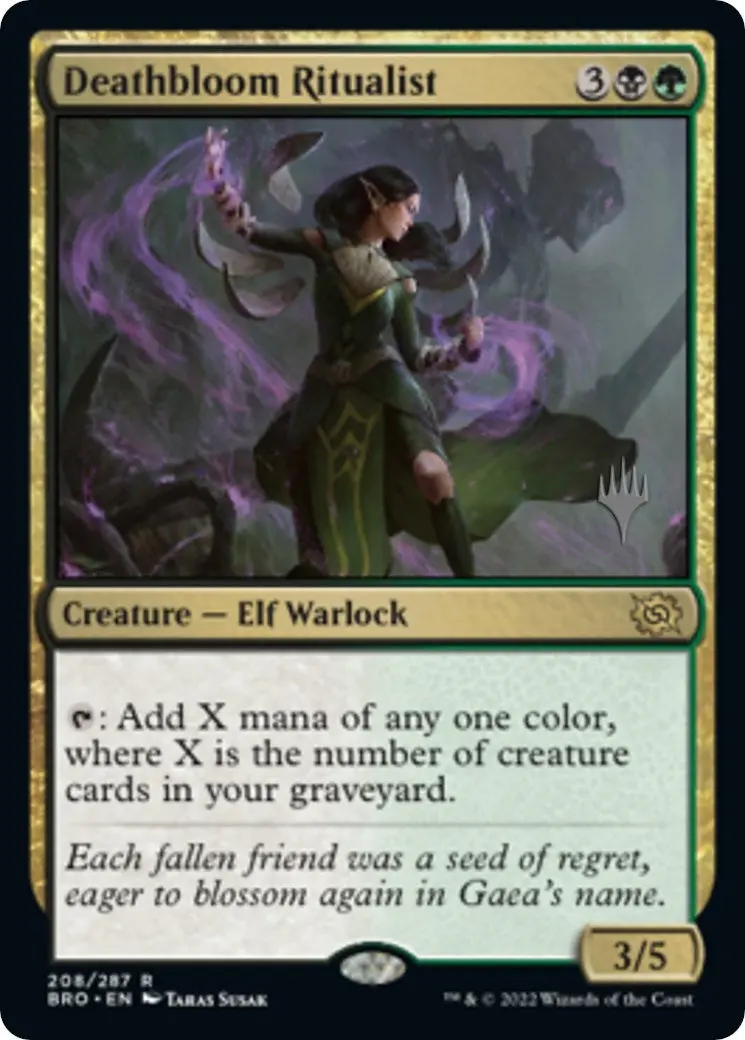 Deathbloom Ritualist (Promo Pack) [The Brothers' War Promos] 1