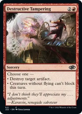 Destructive Tampering [Jumpstart 2022] 1