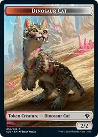 Dinosaur Cat Token [Commander 2020] 1
