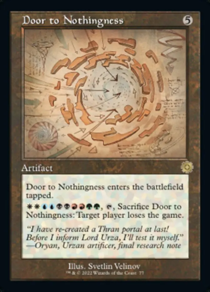 Door To Nothingness (Retro Schematic) [The Brothers' War Retro Artifacts] 1