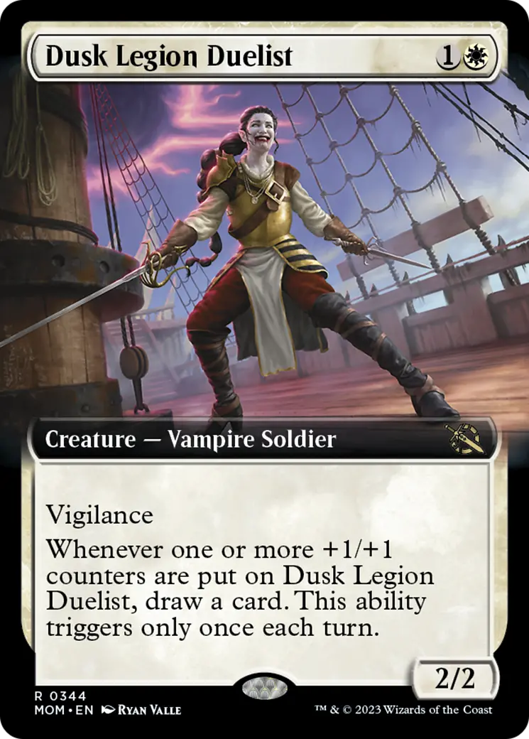 Dusk Legion Duelist (Extended Art) [March Of The Machine] 1