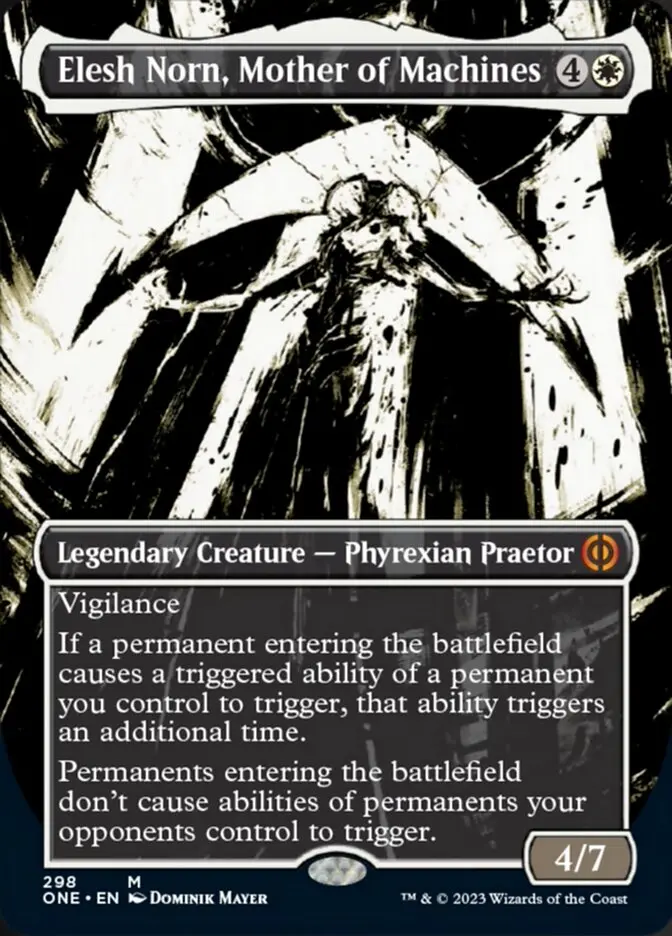 Elesh Norn, Mother Of Machines (Borderless Ichor) [Phyrexia: All Will Be One] 1