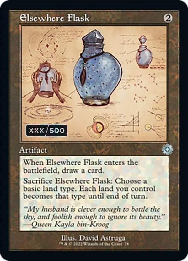 Elsewhere Flask (Retro Schematic) (Serial Numbered) [The Brothers' War Retro Artifacts] 1