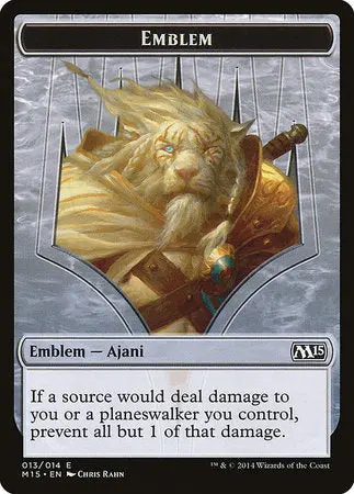 Emblem - Ajani Steadfast [Magic 2015 Tokens] 1