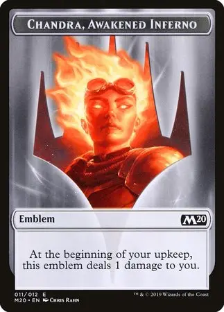 Emblem - Chandra, Awakened Inferno [Core Set 2020 Tokens] 1