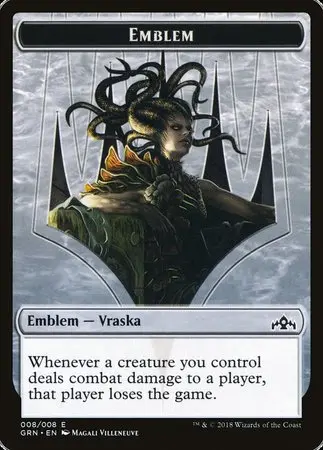 Emblem - Vraska, Golgari Queen [Guilds Of Ravnica Tokens] 1