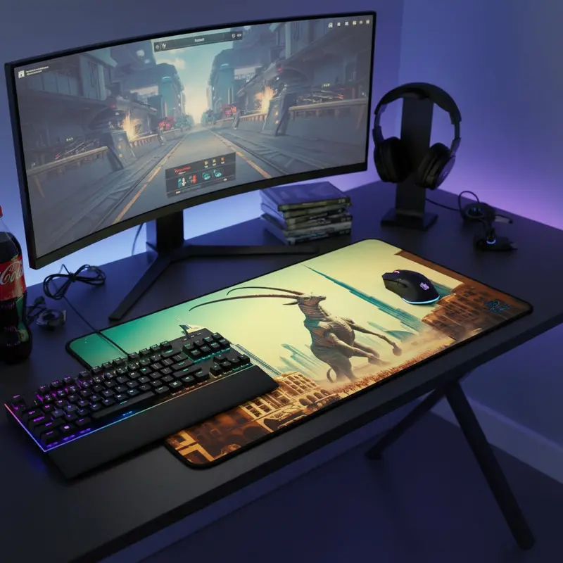 Emirati Oryx Eclipse – Desk Mat 2